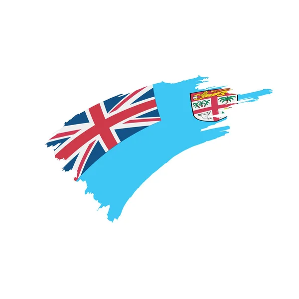 Bandera de Fiji, ilustración vectorial — Vector de stock