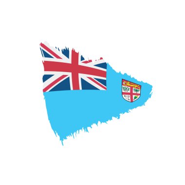 Fiji bayrak, vektör çizim
