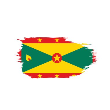 Grenada bayrağı, vektör çizim