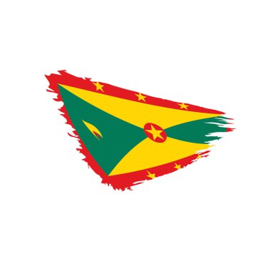 Grenada bayrağı, vektör çizim