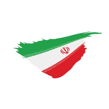 Iran bayrağı, vektör çizim