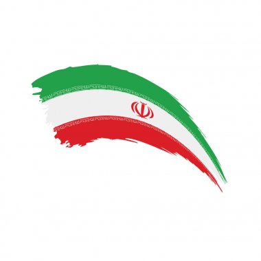Iran bayrağı, vektör çizim