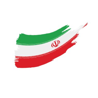 Iran bayrağı, vektör çizim