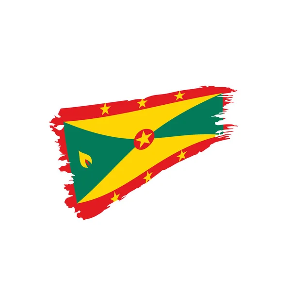 Bandiera Grenada, illustrazione vettoriale — Vettoriale Stock