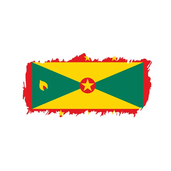 Vlag van Grenada, vectorillustratie — Stockvector