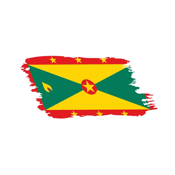 Vlag van Grenada, vectorillustratie — Stockvector