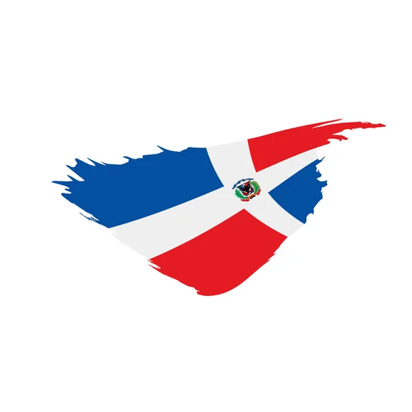 Bandera Dominicana, ilustración vectorial — Vector de stock