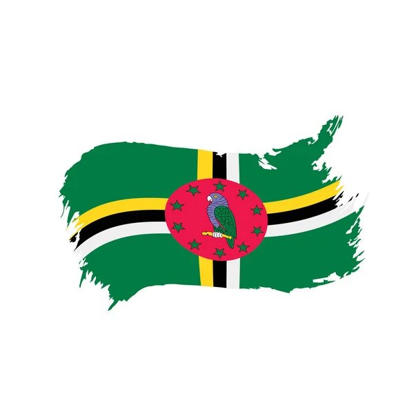Dominika flaga, ilustracji wektorowych — Wektor stockowy