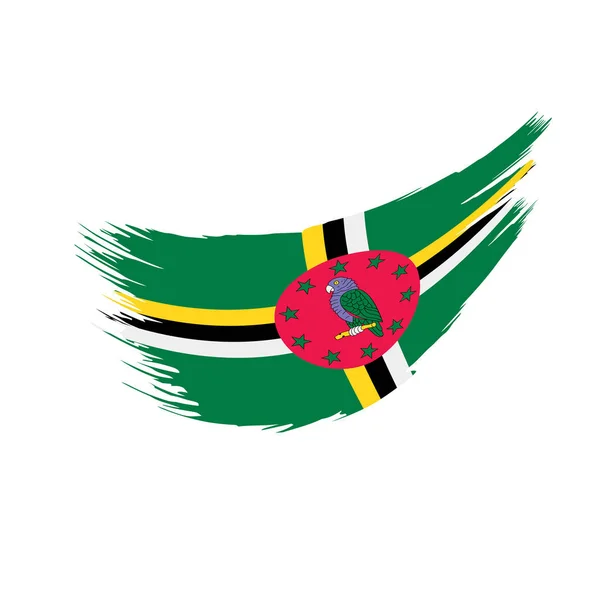 Bandera de Dominica, ilustración vectorial — Vector de stock