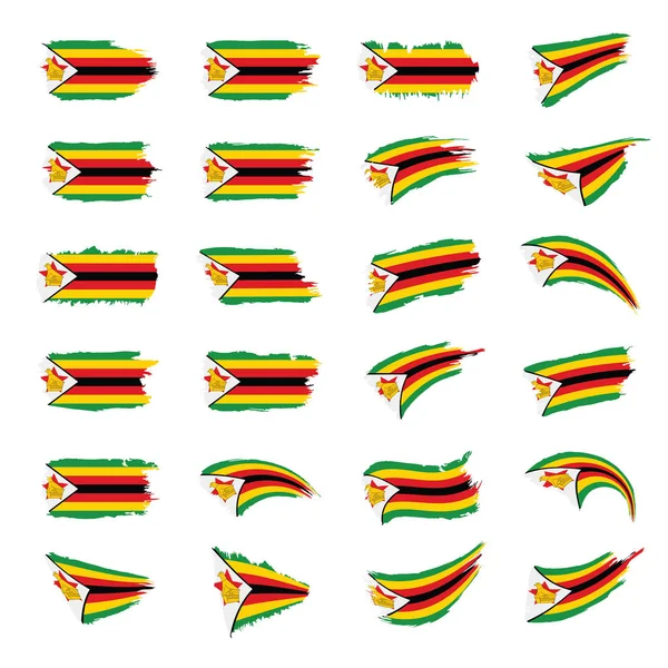Vlajka Zimbabwe, vektorové ilustrace — Stockový vektor