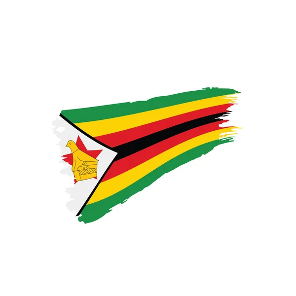 Bandeira do Zimbabué, ilustração vetorial —  Vetores de Stock