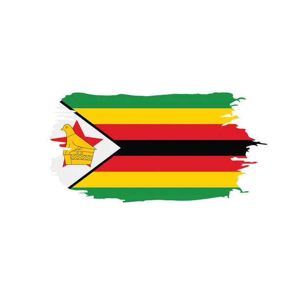 Zimbabwe bandiera, illustrazione vettoriale — Vettoriale Stock