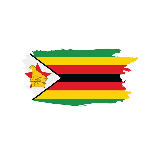 Zimbabwe-flagg, vektorillustrasjon – stockvektor