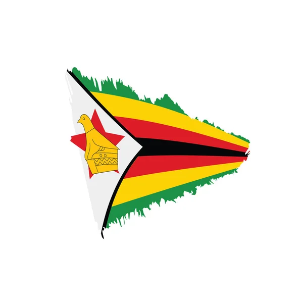 Drapeau Zimbabwe, illustration vectorielle — Image vectorielle