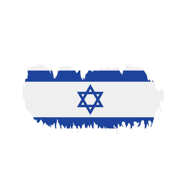 Izrael zászló, vektor illusztráció — Stock Vector