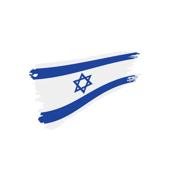 Bandeira de Israel, ilustração vetorial — Vetor de Stock