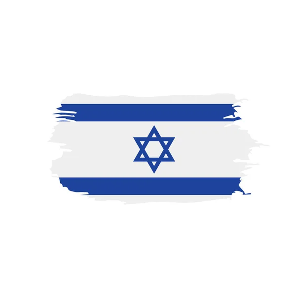 Izrael zászló, vektor illusztráció — Stock Vector