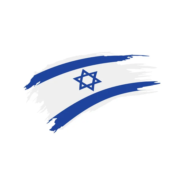 Israël vlag, vector illustratie — Stockvector