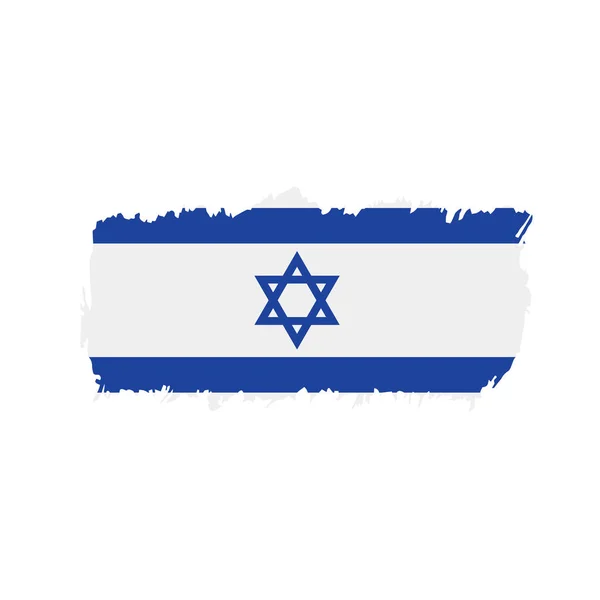 Bandeira de Israel, ilustração vetorial — Vetor de Stock