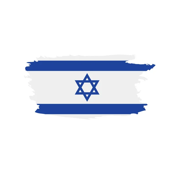 Bandera de Israel, ilustración vectorial — Vector de stock