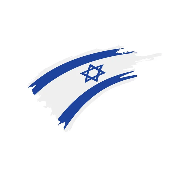 Bandeira de Israel, ilustração vetorial —  Vetores de Stock