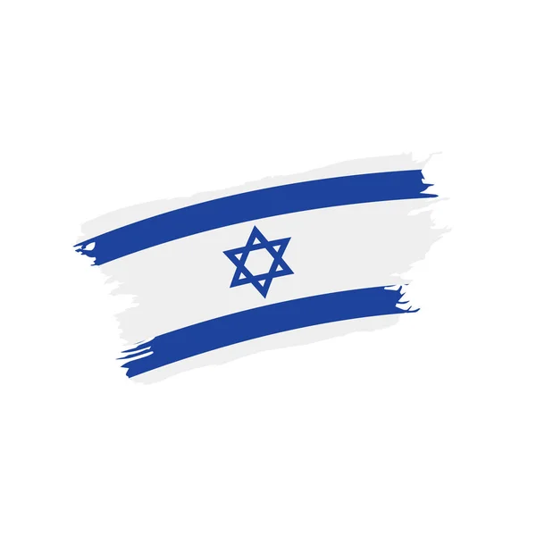 Bandeira de Israel, ilustração vetorial — Vetor de Stock