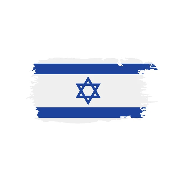 Bandera de Israel, ilustración vectorial — Vector de stock