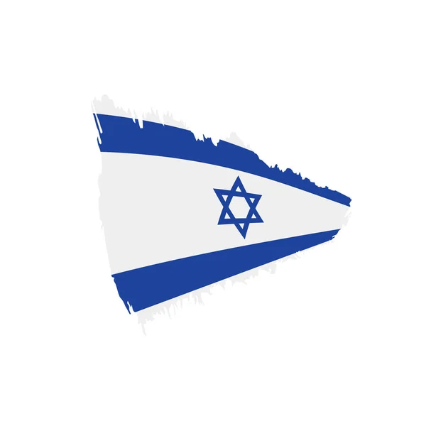 Bandera de Israel, ilustración vectorial — Vector de stock