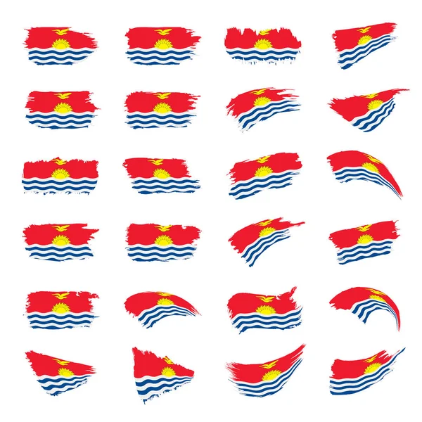 Drapeau kiribati, illustration vectorielle — Image vectorielle