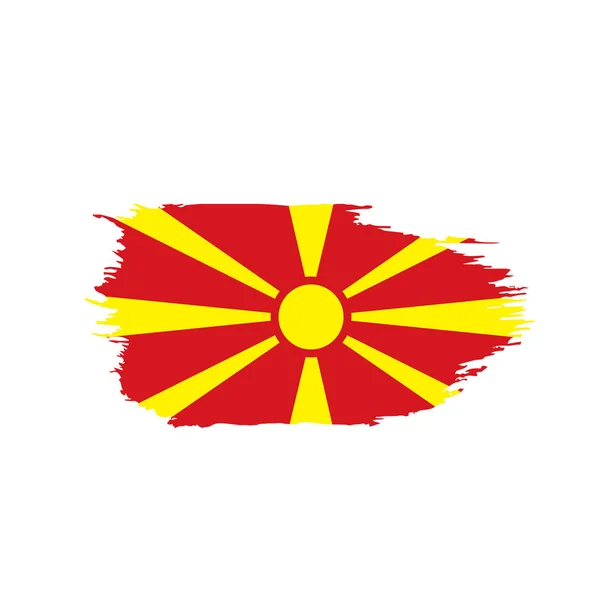 Bandera de Macedonia, vector de ilustración — Archivo Imágenes Vectoriales