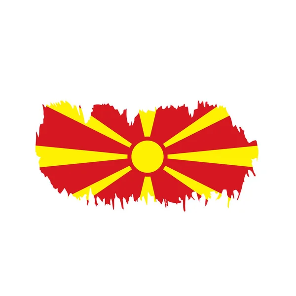 マケドニア国旗、ベクトル イラスト — ストックベクタ