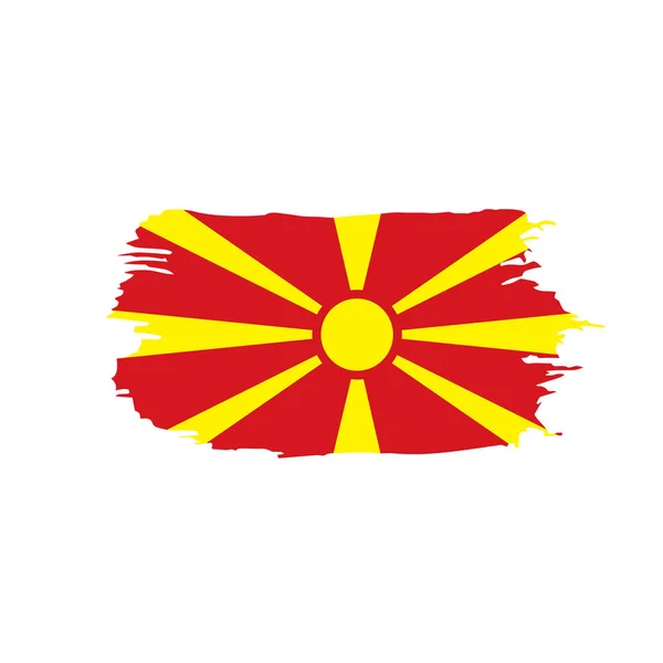 Flaga Macedonii, ilustracji wektorowych — Wektor stockowy
