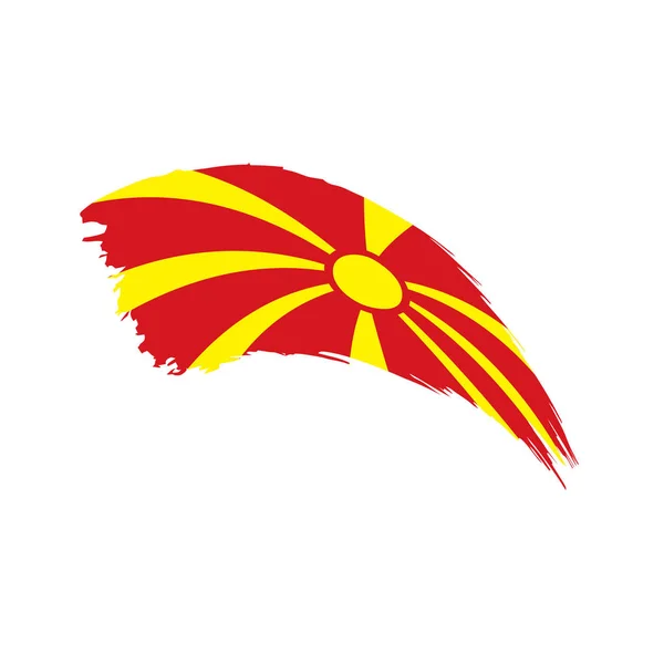 Флаг Македонии, векторная иллюстрация — стоковый вектор