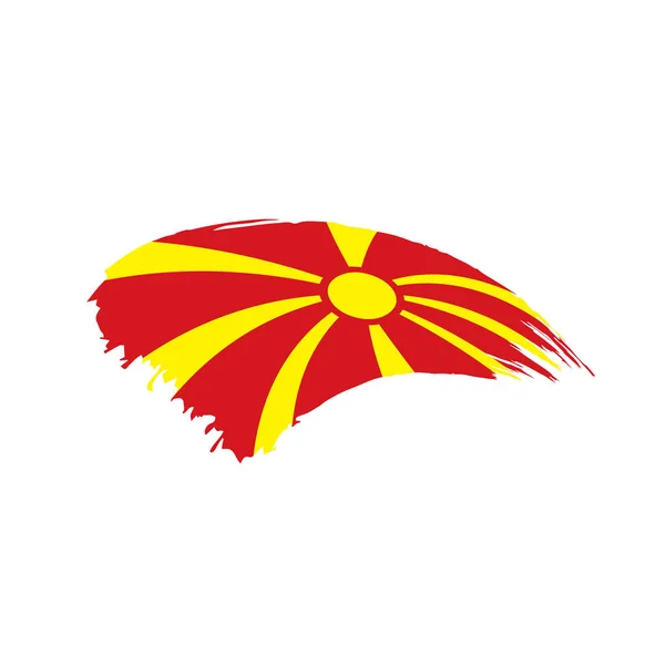 Macedonia flag, vector illustration — Stock Vector
