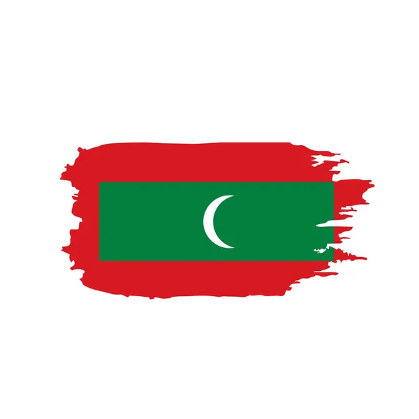 Maldives flag, vector illustration — Stock Vector