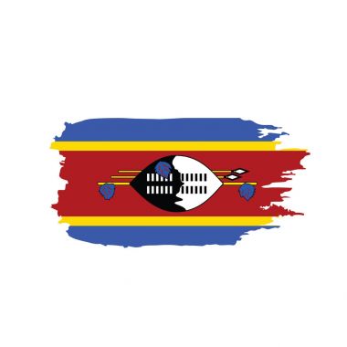 Svaziland bayrak, vektör çizim
