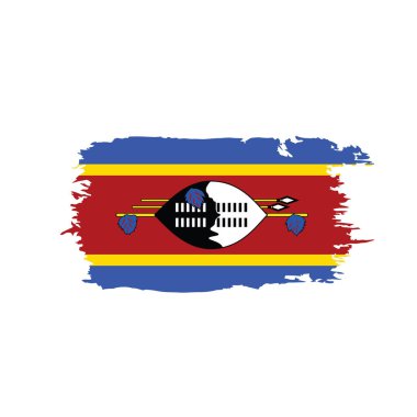 Svaziland bayrak, vektör çizim