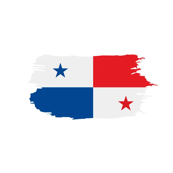Bandiera Panama, illustrazione vettoriale — Vettoriale Stock