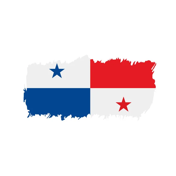 Bandera de Panamá, vector de ilustración — Vector de stock