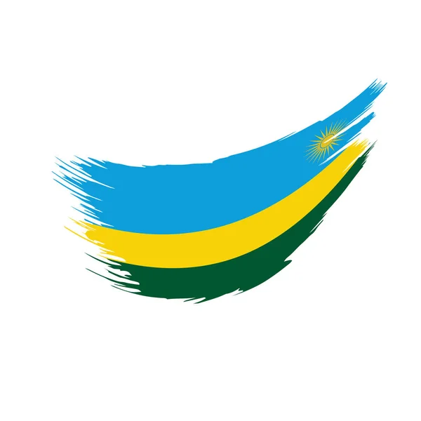 Rwanda flag, vector illustration — Stock Vector