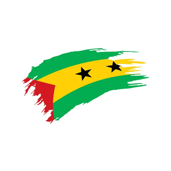 Bandeira de São Tomé e Príncipe, ilustração vetorial —  Vetores de Stock