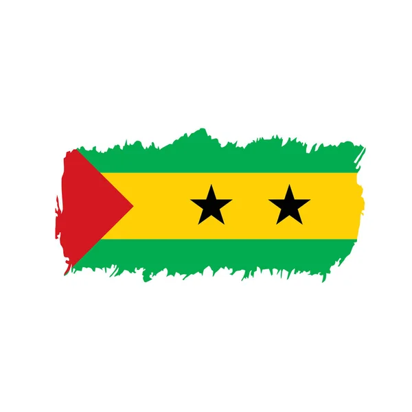 Bandiera Sao Tome e Principe, illustrazione vettoriale — Vettoriale Stock