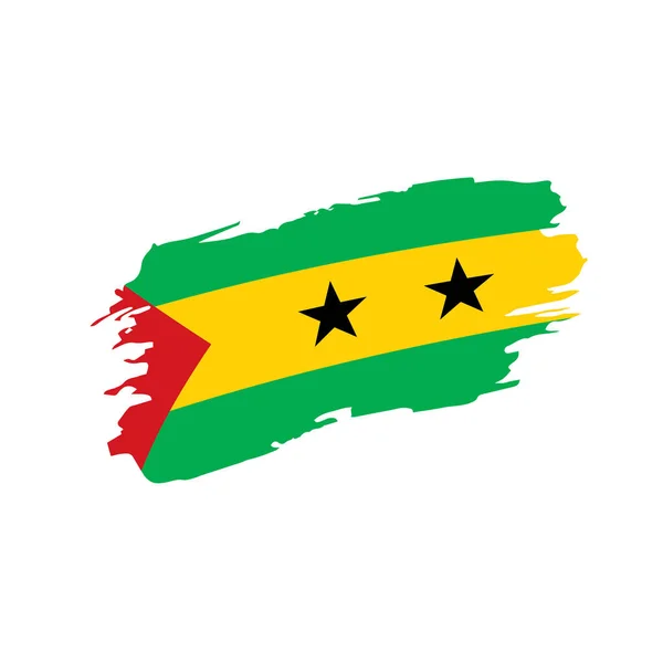 Vlag van Sao Tomé en Principe, vectorillustratie — Stockvector