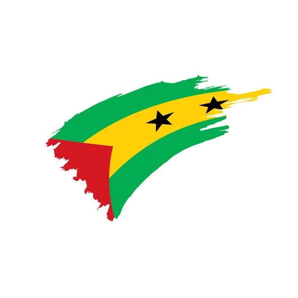 Bandeira de São Tomé e Príncipe, ilustração vetorial — Vetor de Stock