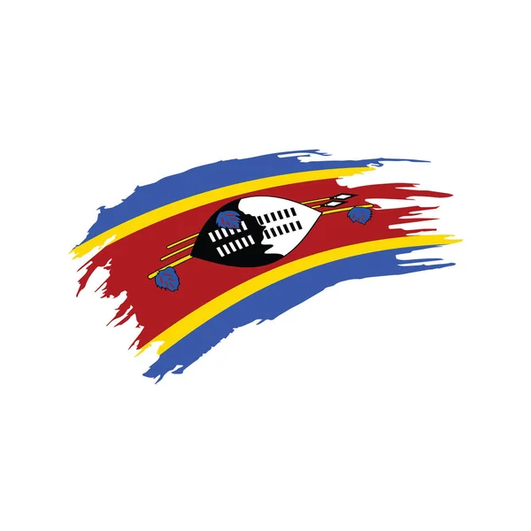 Bandera de Suazilandia, ilustración vectorial — Vector de stock