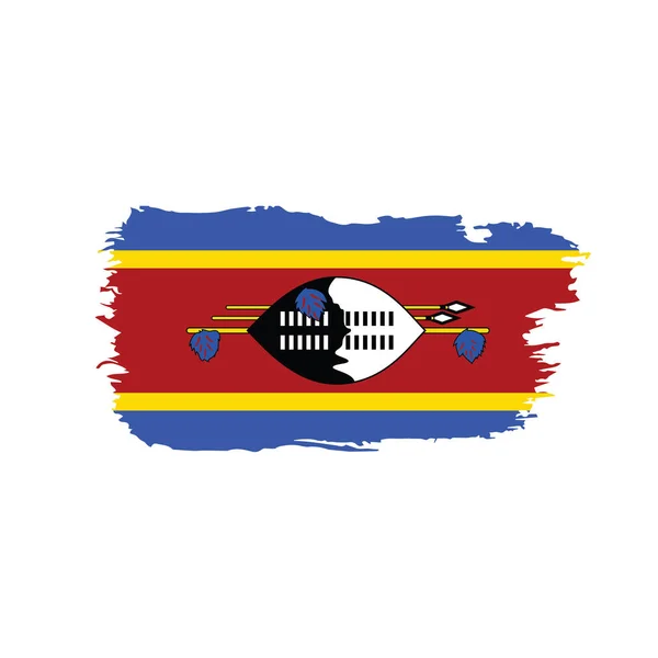 Swaziland flag, illustrazione vettoriale — Vettoriale Stock