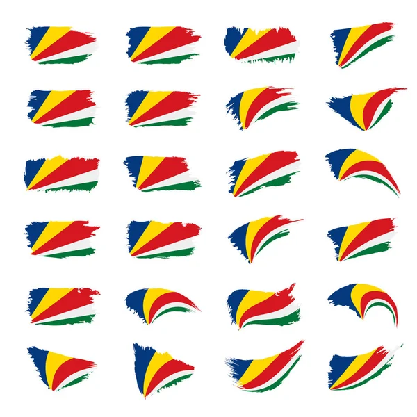 Seychelská vlajka, vektorové ilustrace — Stockový vektor