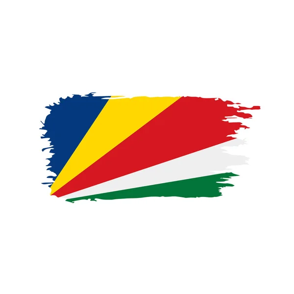 Bandera de Seychelles, ilustración vectorial — Vector de stock