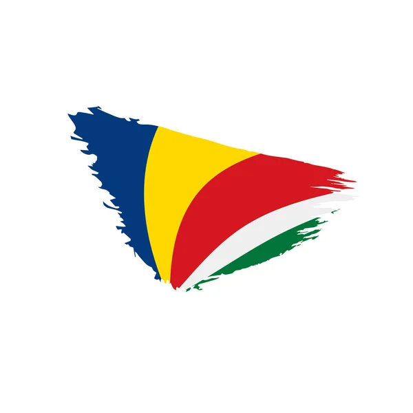 De vlag van de Seychellen, vectorillustratie — Stockvector