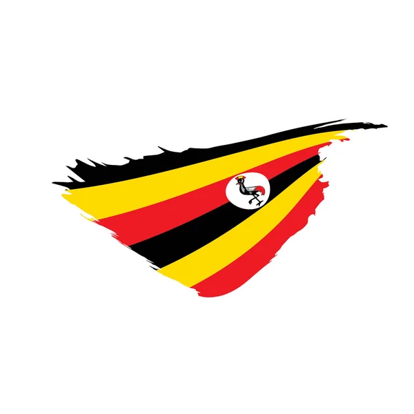 Флаг Уганды, векторная иллюстрация — стоковый вектор